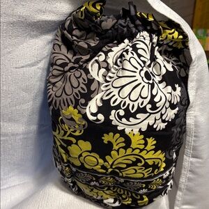 Vera Bradley Black and White Floral Ditty Bag